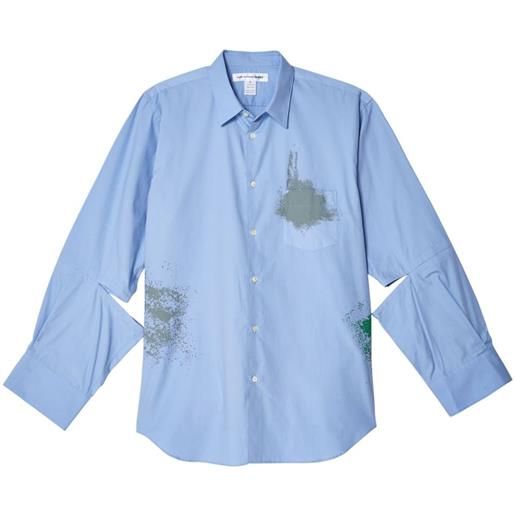 Comme Des Garçons Shirt camicia destrutturata - blu