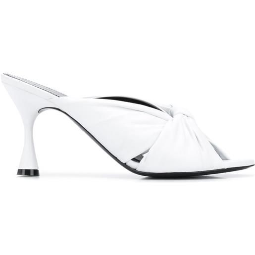 Balenciaga sandali drapy - bianco