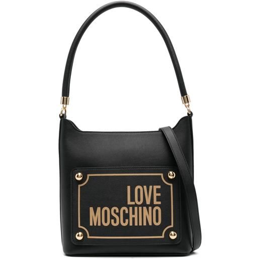 Love Moschino borsa a spalla con stampa - nero