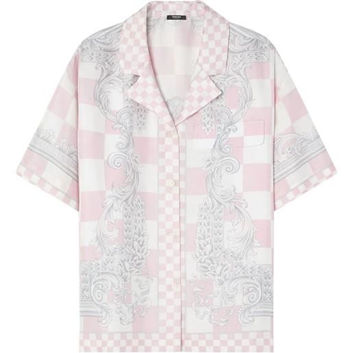 Versace printed silk twill informal shirt