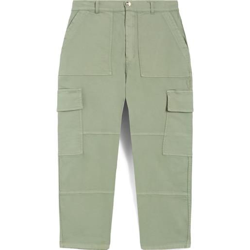 Freddy pantaloni cargo in navetta gamba straight lunghezza cropped