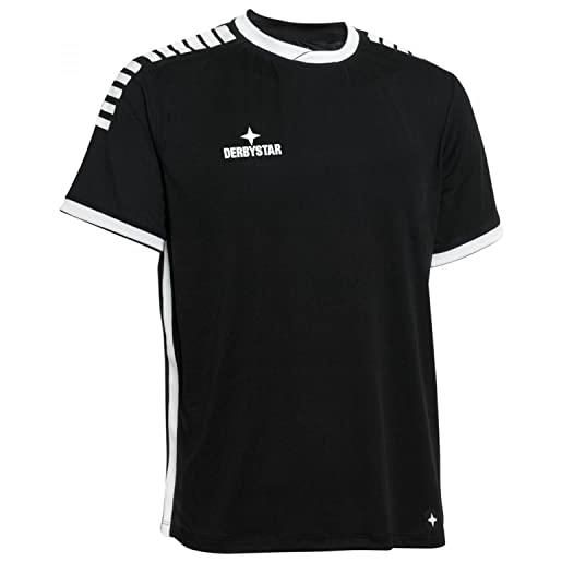 Derbystar primo trikot, maglia unisex-adulto, nero/bianco, m