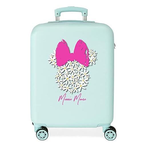 Disney minnie teen valigia da cabina blu 38 x 55 x 20 cm rigida abs chiusura a combinazione laterale 35 l 2,5 kg 4 ruote doppie