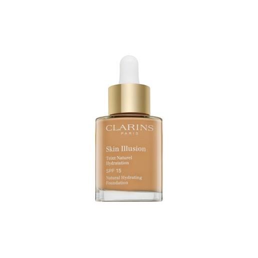 Clarins skin illusion natural hydrating foundation fondotinta liquido con effetto idratante 112 amber 30 ml