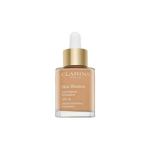 Clarins skin illusion natural hydrating foundation fondotinta liquido con effetto idratante 108.5 cashew 30 ml