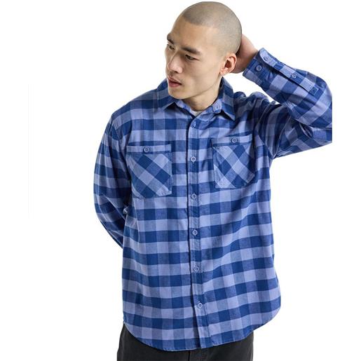 Burton favorite flannel long sleeve shirt blu m uomo