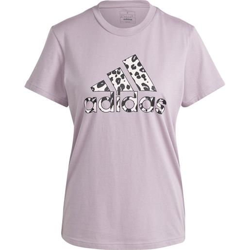 ADIDAS t-shirt animal print graphic adidas donna
