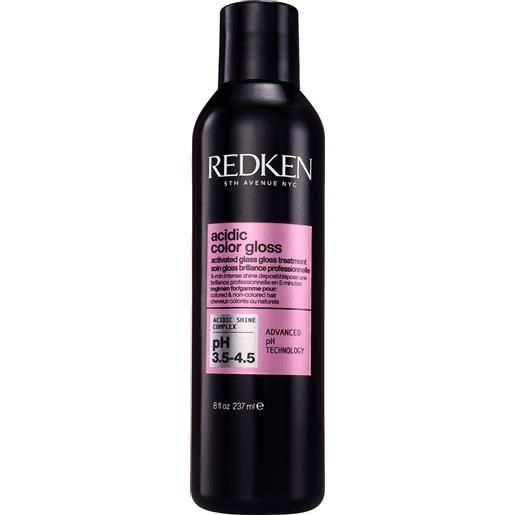 Redken cura per la lucentezza intensa dei capelli tinti acidic color gloss (activated glass gloss treatment) 237 ml