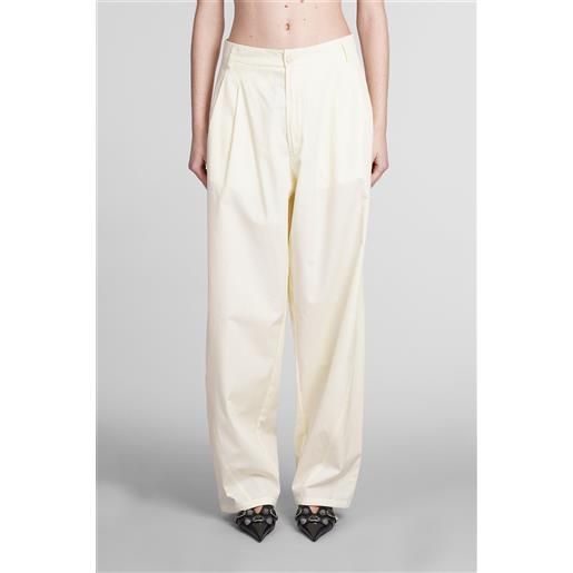 DarkPark pantalone phebe in cotone giallo