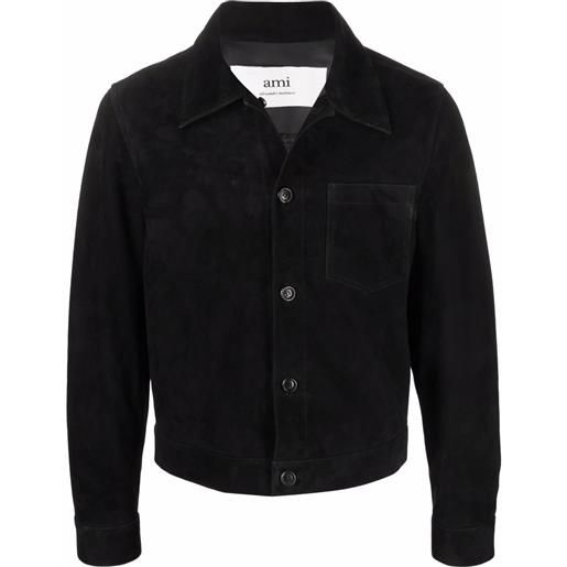 AMI Paris giacca-camicia a maniche lunghe - nero