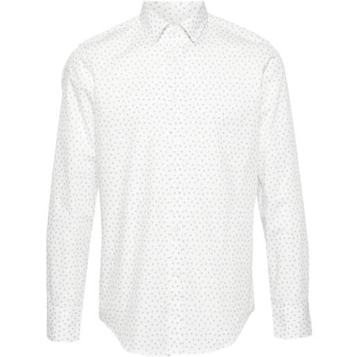 Canali camicia con stampa - bianco