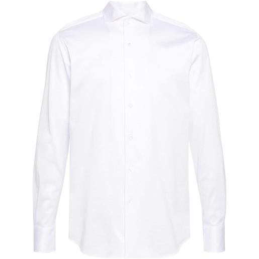 Canali camicia con colletto ampio - bianco