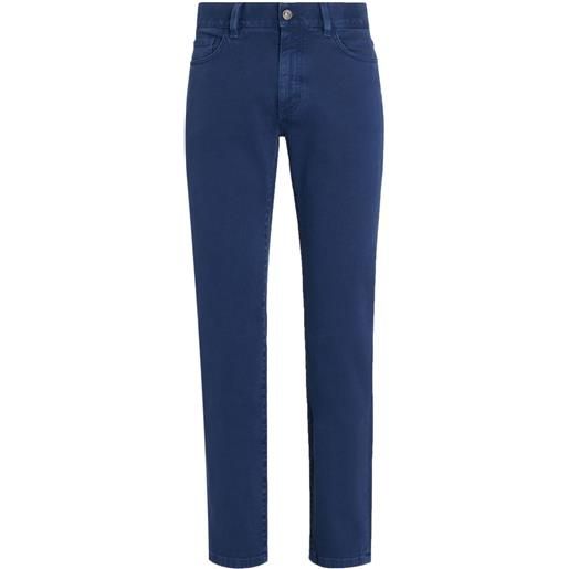 Zegna jeans slim roccia - blu