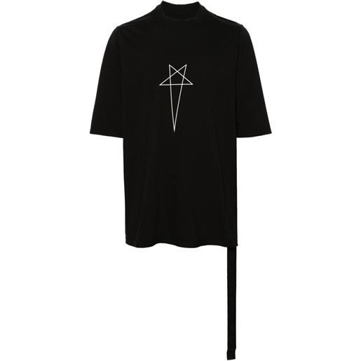 Rick Owens DRKSHDW t-shirt jumbo in cotone organico - nero