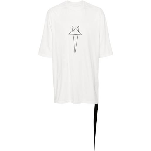 Rick Owens DRKSHDW t-shirt jumbo in cotone organico - bianco