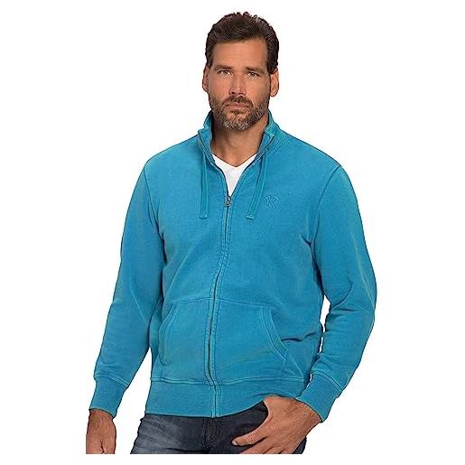 JP 1880 giacchetta dal look vintage con cappuccio e tasca a marsupio blu oltremare 4xl 818334760-4xl