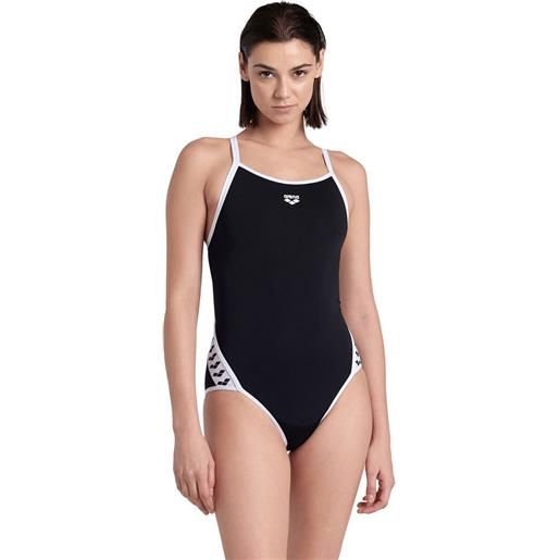 Arena icons super fly back solid swimsuit nero fr 32 donna