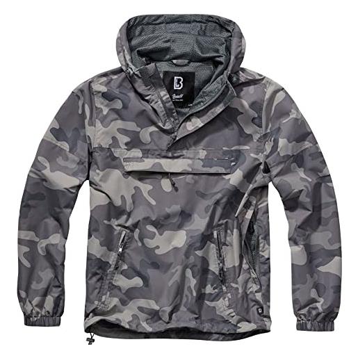 Brandit estate giacca a vento, giacca impermeabile, felpa per allenamento, taglia s fino 5xl - bosco, xxl