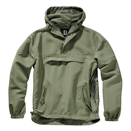 Brandit estate giacca a vento, giacca impermeabile, felpa per allenamento, taglia s fino 5xl - darkcamo, 4xl