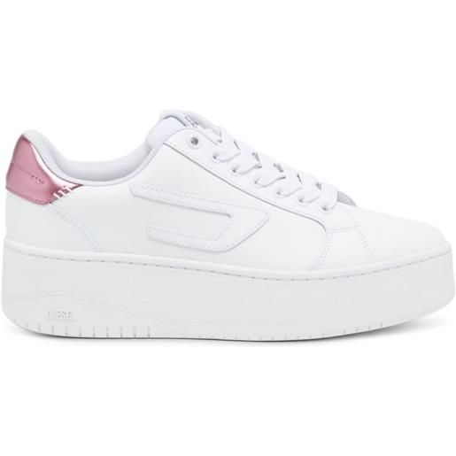 Diesel s-athene bold leather sneakers - bianco