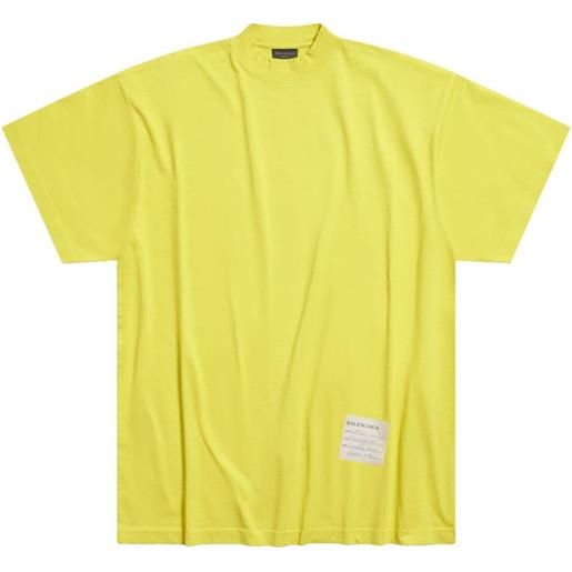 Balenciaga t-shirt sample sticker - giallo