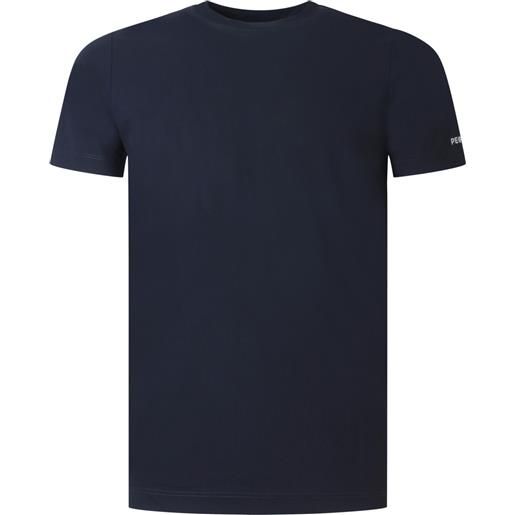 PEOPLE OF SHIBUYA t-shirt blu con logo per uomo