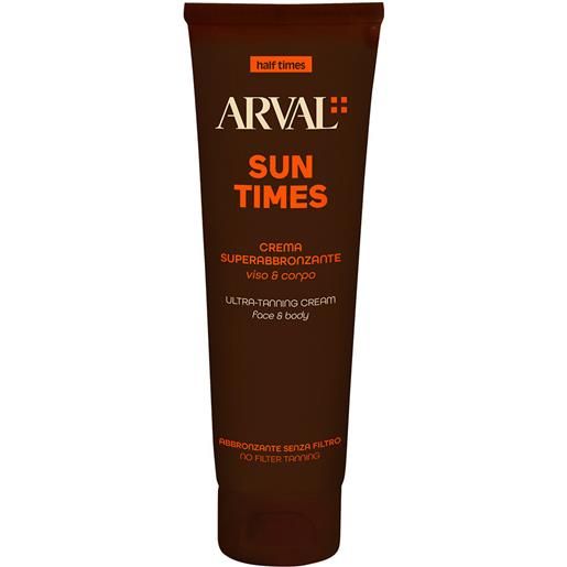 Arval sun times - crema superabbronzante 150ml crema solare corpo no protezione, solare viso no protezione