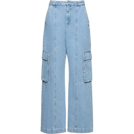 AXEL ARIGATO jeans cargo in denim con patch