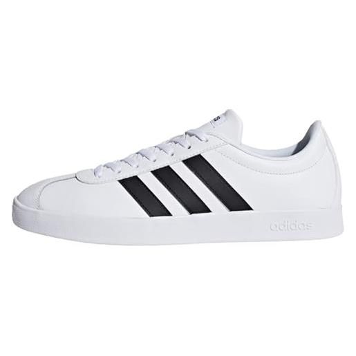 adidas vl court, sneaker uomo, grey three cloud white, 40 2/3 eu