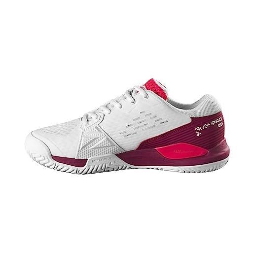 Wilson rush pro ace jr, sneaker, white/beet red/diva pink, 36 2/3 eu