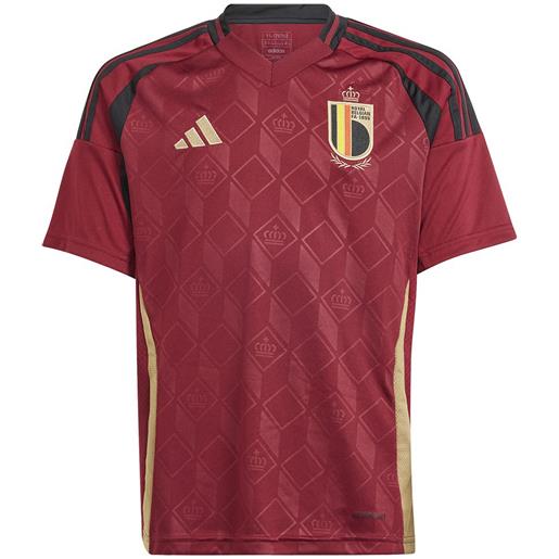 Adidas belgium 23/24 junior short sleeve t-shirt home rosso 7-8 years