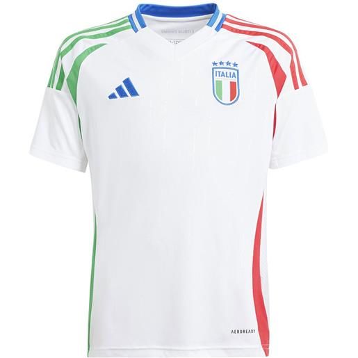 Adidas italy 23/24 junior short sleeve t-shirt replica bianco 7-8 years