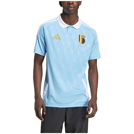 Adidas belgium 23/24 short sleeve t-shirt away blu l