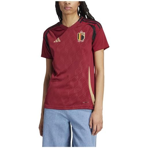 Adidas belgium 23/24 short sleeve t-shirt home rosso l