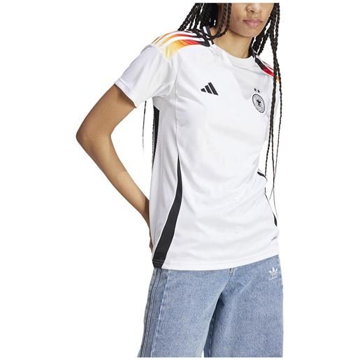 Adidas germany w2 23/24 short sleeve t-shirt home bianco l