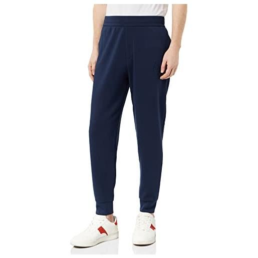 ARMANI EXCHANGE pantalone jogger logo debossed, pantaloni casual uomo, navy blazer, xs