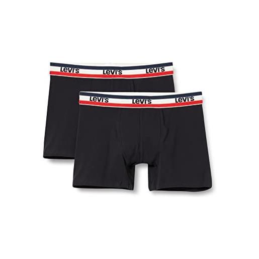Levi's boxer shorts, black, l (pacco da 2) men's