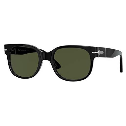 Persol occhiali da sole po 3257s black/green 51/20/145 unisex