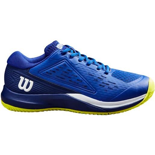 Wilson scarpe da tennis per bambini Wilson rush pro ace jr bluing/blue print eur 38