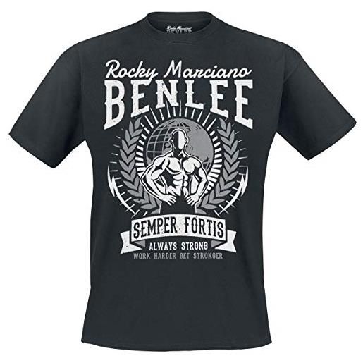 BENLEE Rocky Marciano maglietta da uomo lucius, uomo, t-shirt, 190665, nero, l
