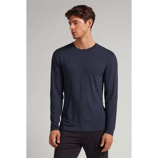 Intimissimi maglia a manica lunga in soft silk blu