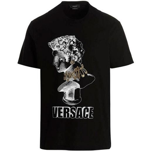Versace t-shirt in cotone a girocollo