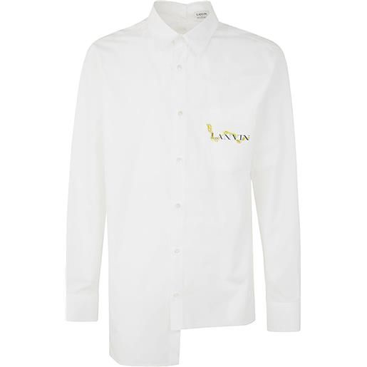 Lanvin cny long sleeve asymmetric shirt