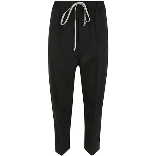 Rick Owens drawstring ataires cropped trousers