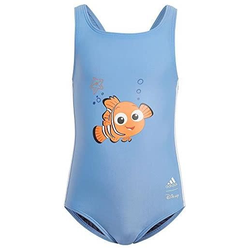 Adidas hr7438 dy ne swimsuit costume da nuoto blue fusion 7-8a
