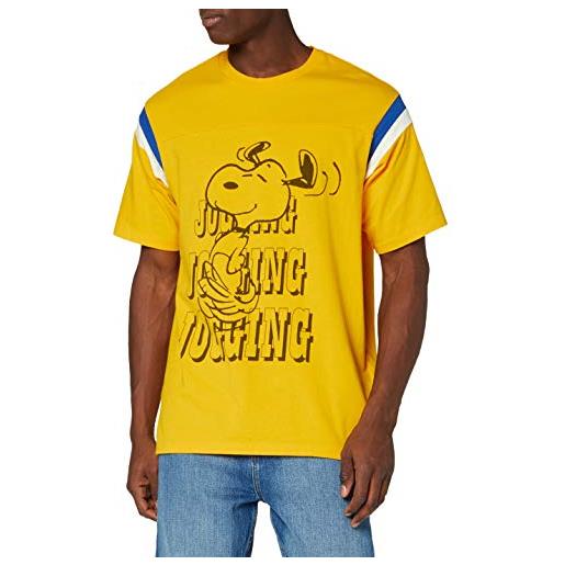 Levi's football tee jogging snoopy gold fusion, t-shirt uomo, jogging snoopy gold fusion, l tall