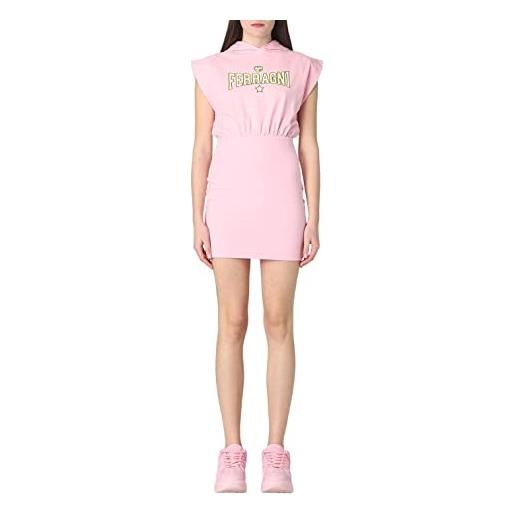Ferragni chiara Ferragni vestito corto da donna marchio, modello Ferragni embro 74cbot01cjt20, realizzato in cotone. S rosa