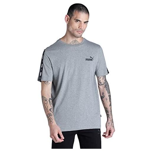 PUMA t-shirt essentials+ tape da uomo xs medium gray heather