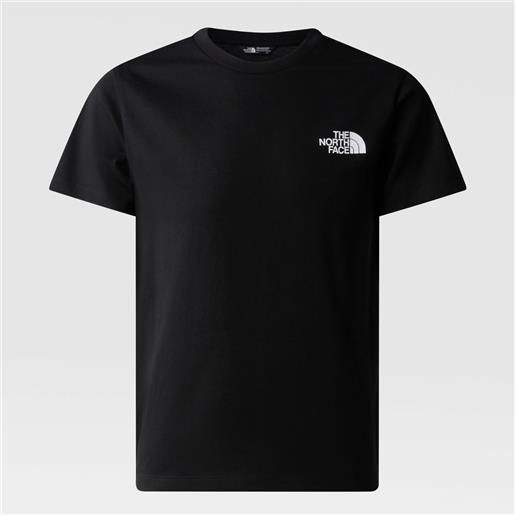 The North Face t-shirt teen simple dome black da bambino