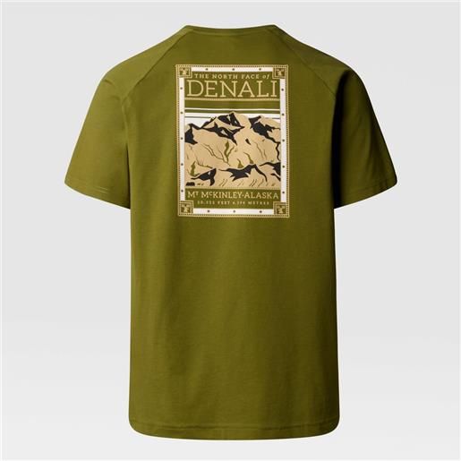 The north face t-shirt north faces forest olive da uomo
